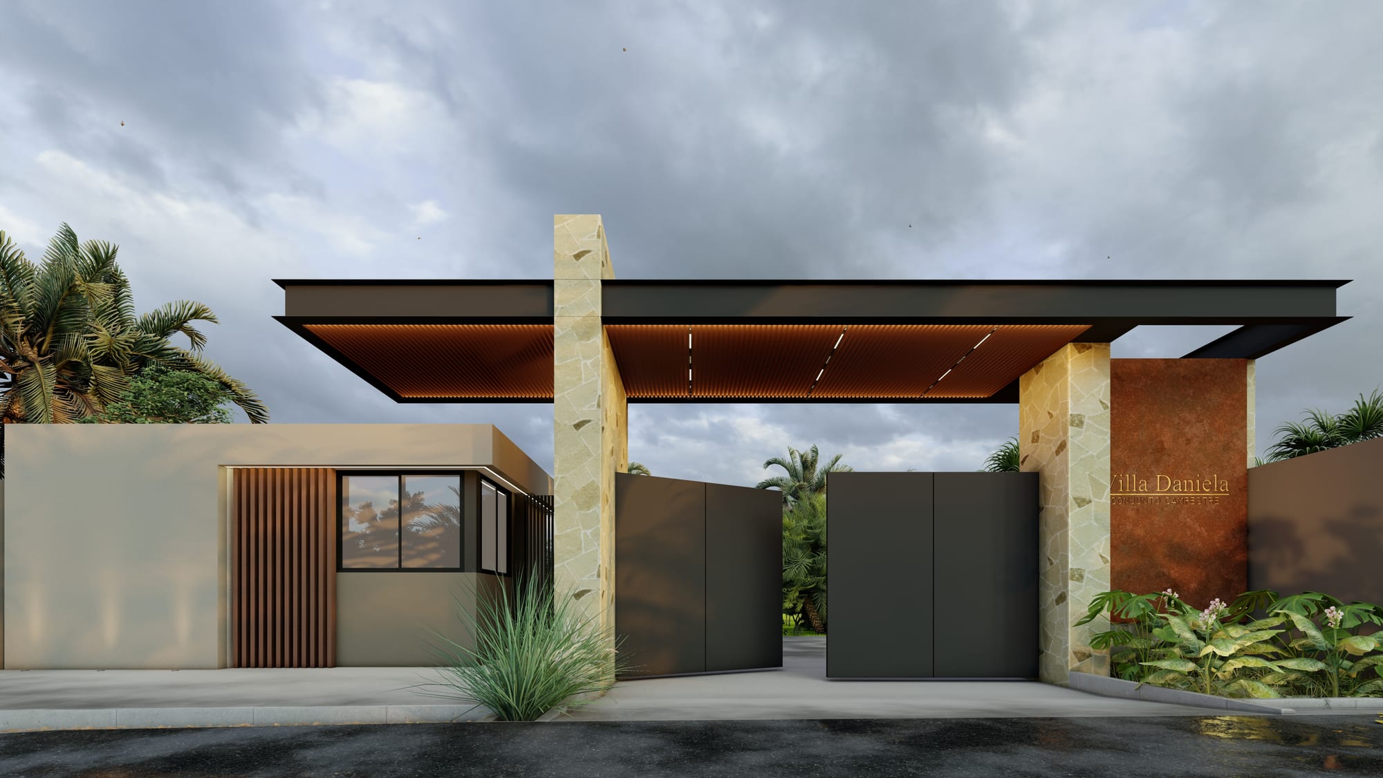 Casa Contemporánea II — render 3