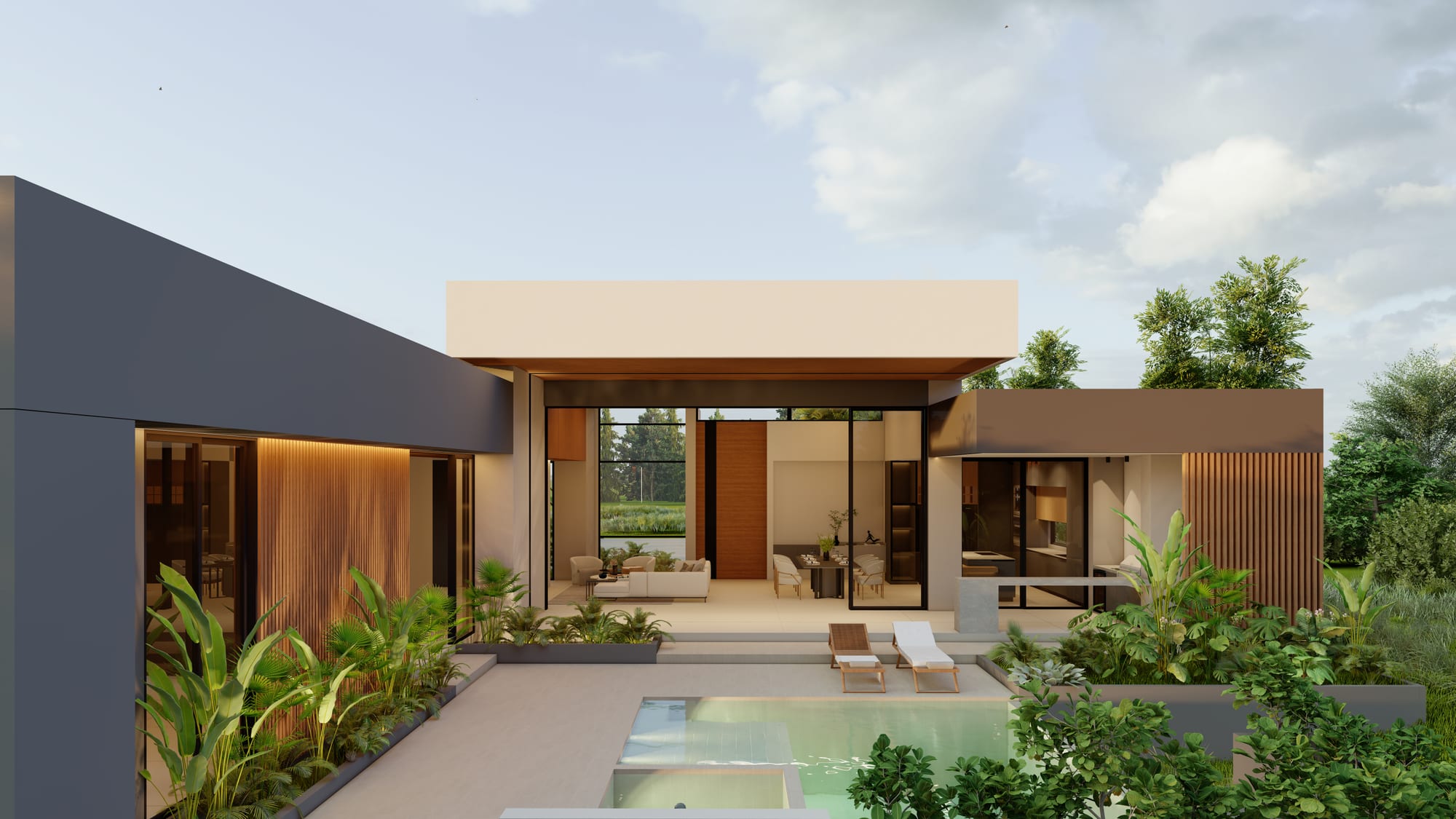 Casa Contemporánea II — render 6
