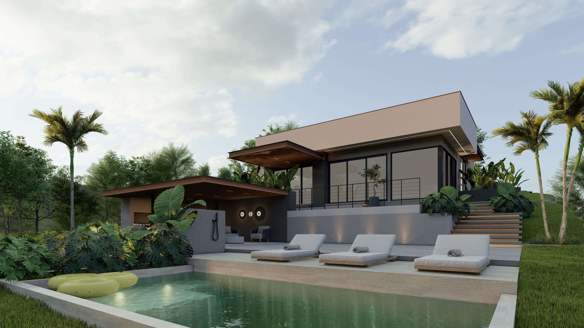Casa Contemporánea III — render 2